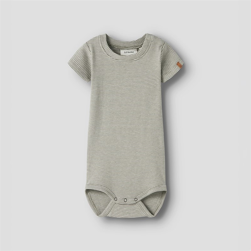 Lil' Atelier Børn Feng Kortærmet Babybody Overland Trek