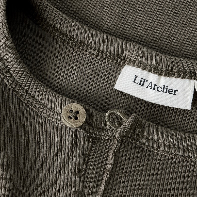 Lil' Atelier Drenge Lago Langærmet Top Shitake - Billede 3