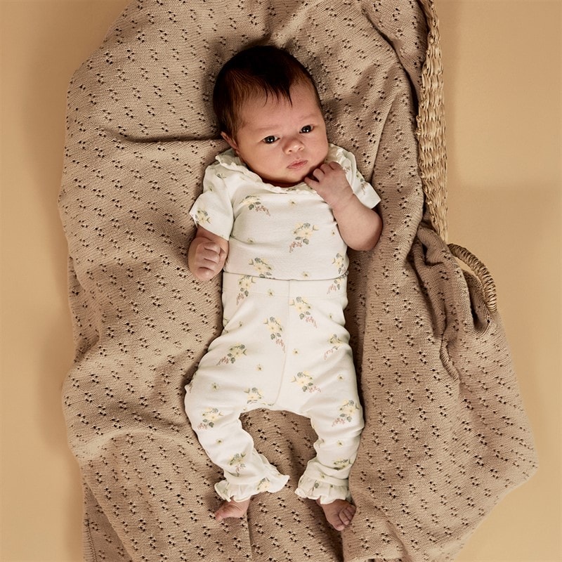 Lil' Atelier Piger Gayo Leggings Coconut Milk - Billede 4