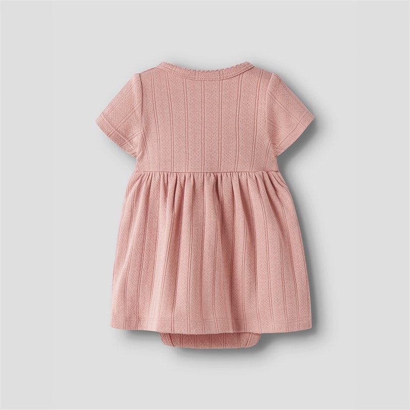 Lil' Atelier Piger Falina Kortærmet Kjole Misty Rose - Billede 2