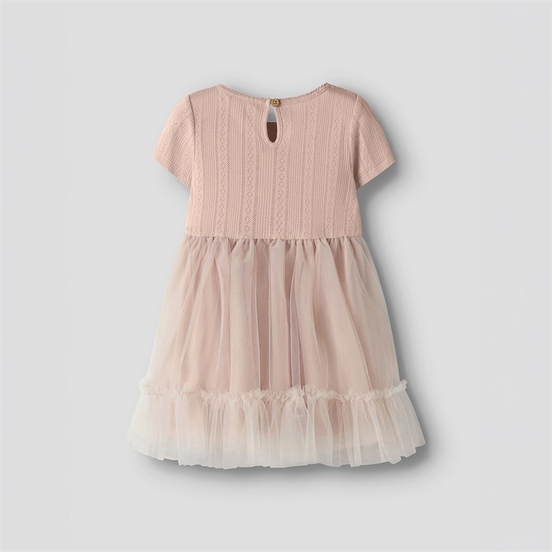 Lil' Atelier Piger Fanella tyl kjole Peach Whip - Billede 2