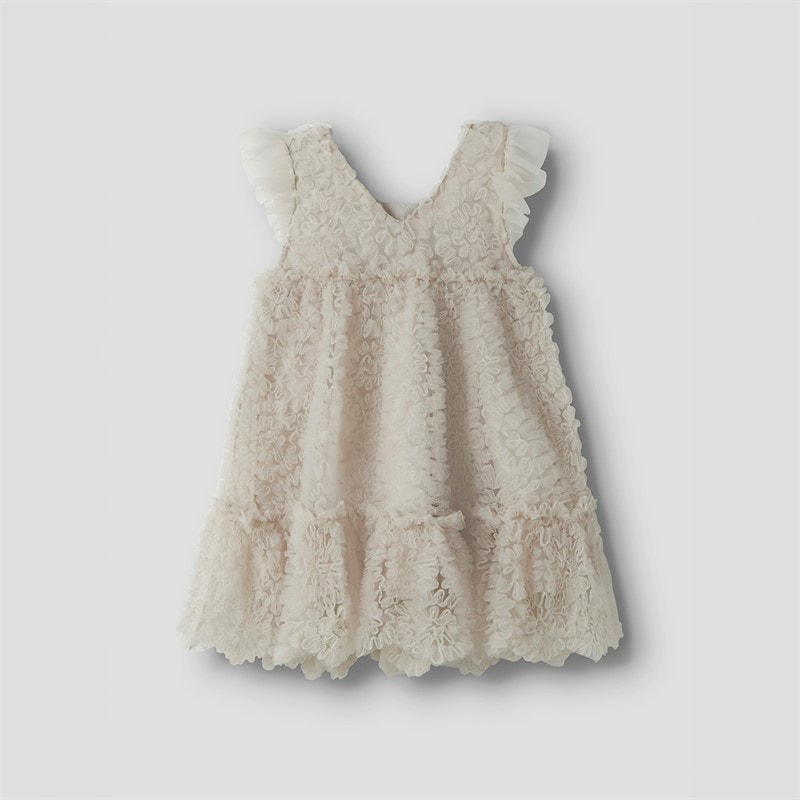 Lil' Atelier Piger Fauna Tyl Kjole Pumice Stone - Billede 2