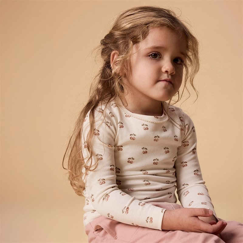 Lil' Atelier Piger Layo Langærmet Top Coconut Milk - Billede 4