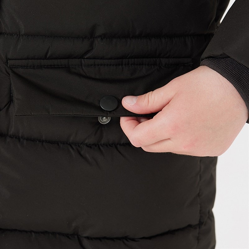 Zig Zag Piger Luisa Puffer Parka Jakke 1001 Black - Billede 4