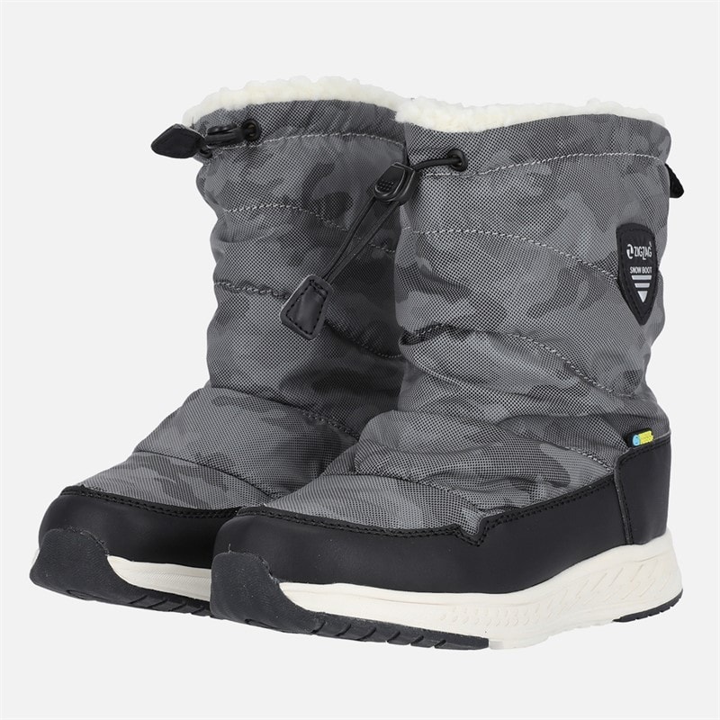 Zig Zag Børn Sanen Reflekterende Vandtætte Vinterstøvler 1001 Black - Billede 5