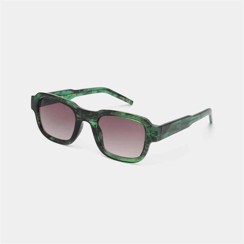 A Kjærbede Halo Solbriller Green Marble Transparent - Billede 1