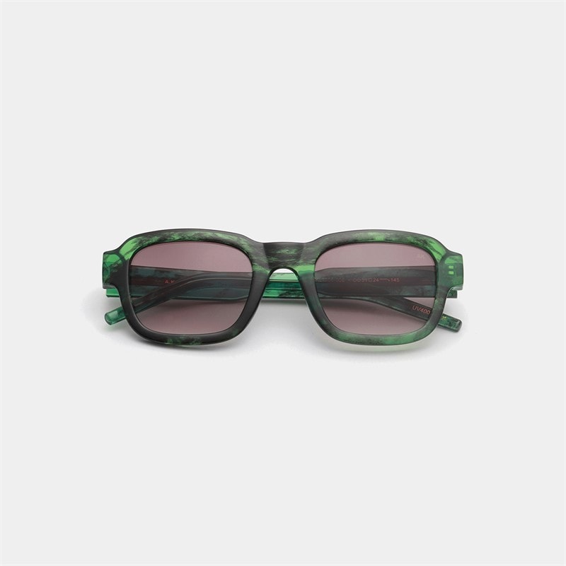 A Kjærbede Halo Solbriller Green Marble Transparent - Billede 2