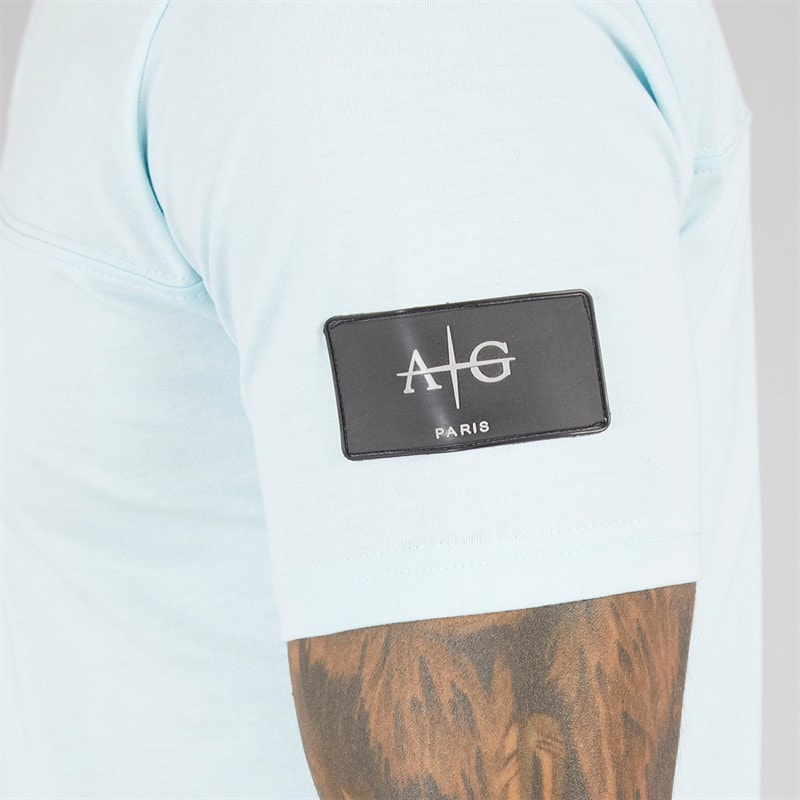 Avant Garde Herre Elation T-shirt og Shorts Sæt Sky Blue - Billede 3