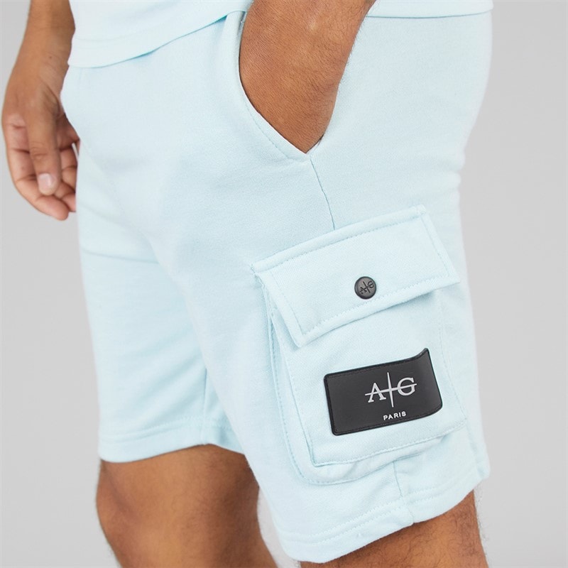 Avant Garde Herre Elation T-shirt og Shorts Sæt Sky Blue - Billede 5