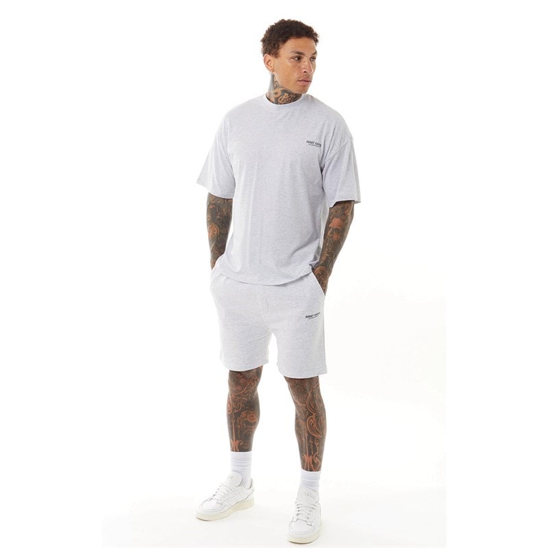 Avant Garde Herre Creative T-shirt Lys Grå Melange - Billede 3