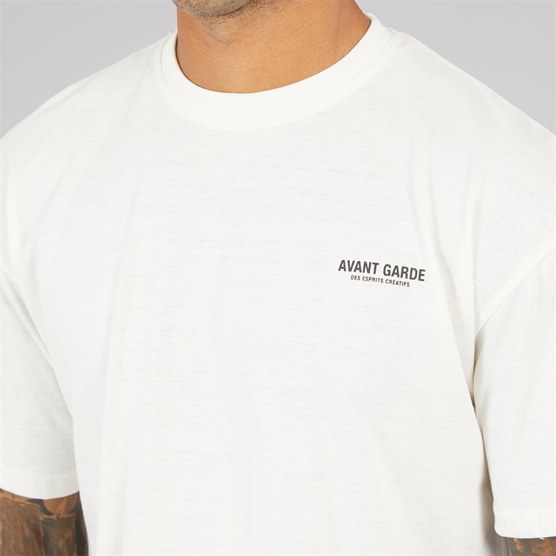 Avant Garde Herre T-shirt Créme - Billede 3