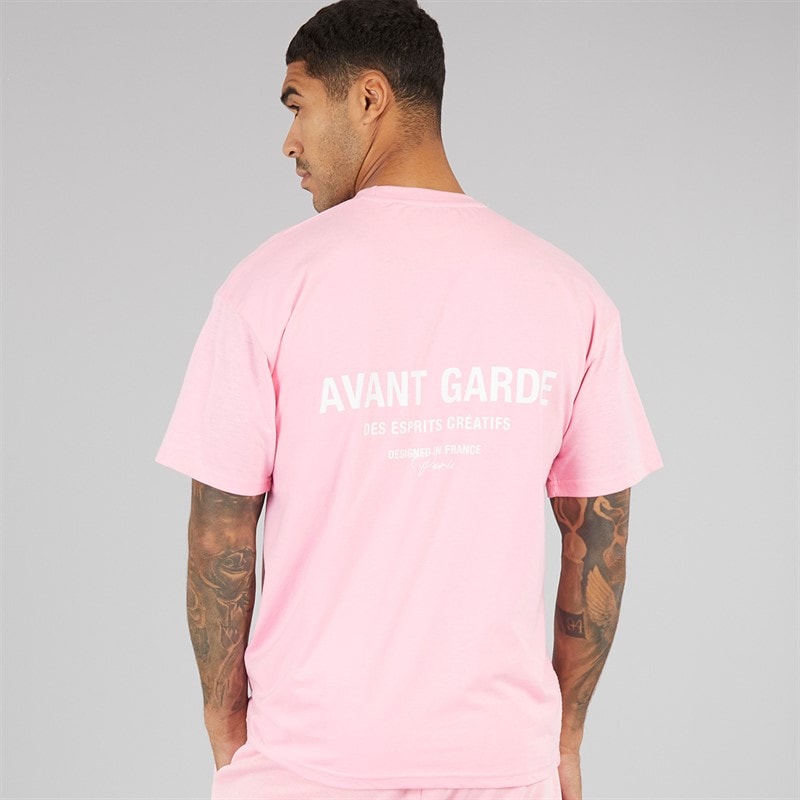 Avant Garde T-shirt til Herre Bubblegum Pink - Billede 2