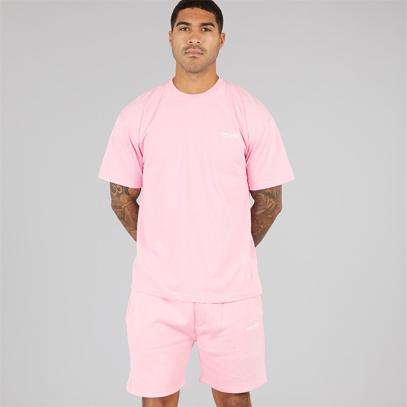 Avant Garde Herre Kreative Shorts Afslappet Pasform Bubblegum Pink - Billede 5