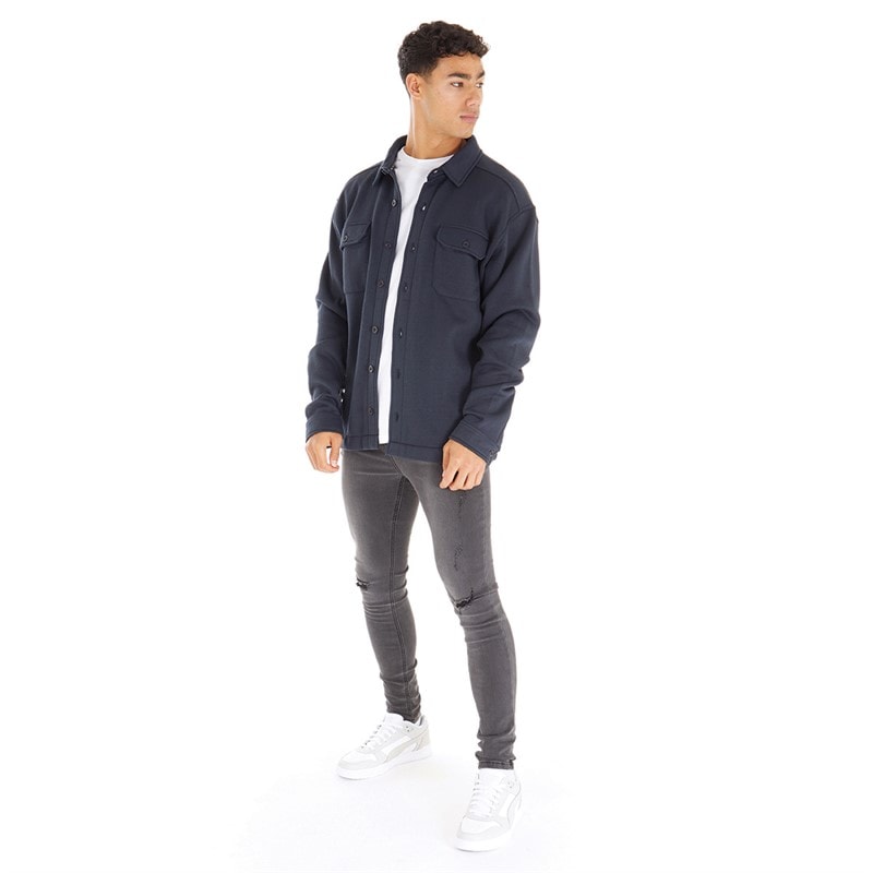Avant Garde Herre Opvarmet Shacket Blå - Billede 3
