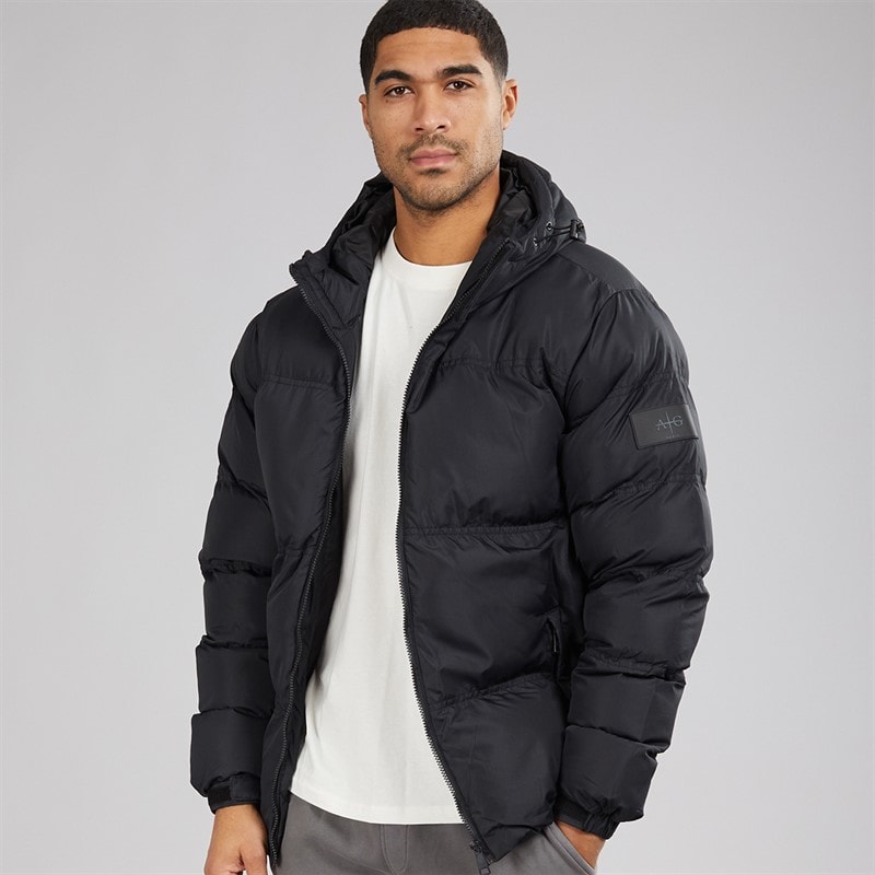 Avant Garde Herre Rawlins Puffer Jakke Sort - Billede 1