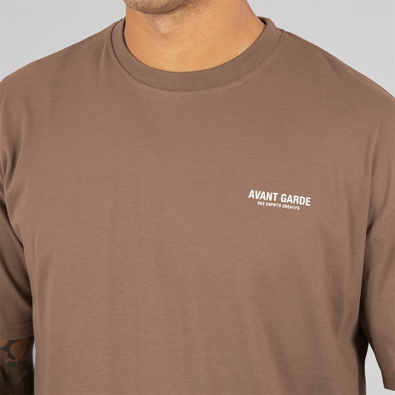 Avant Garde Herre Kreative T-shirt Mink - Billede 3