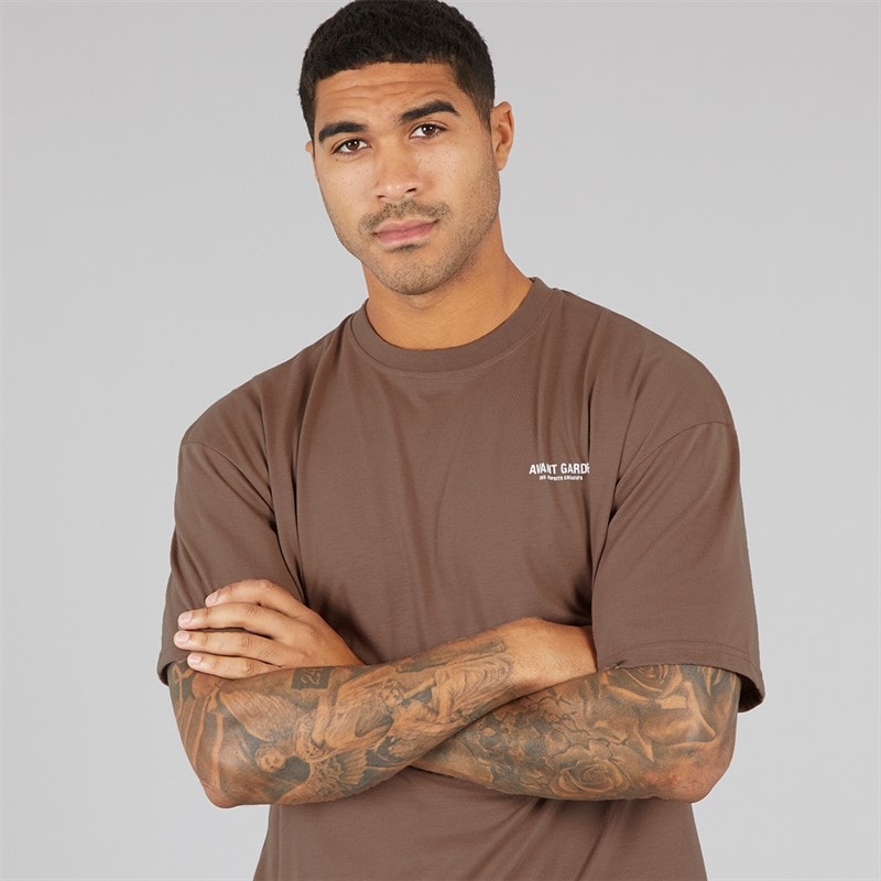 Avant Garde Herre Kreative T-shirt Mink - Billede 5