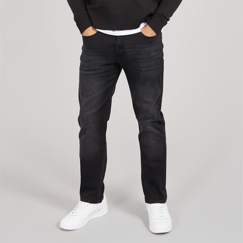 Avant Garde Herre Harlow Jeans Med Lige Ben Sort - Billede 1