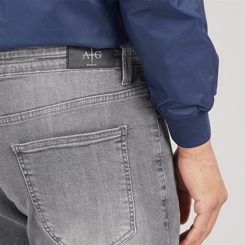 Avant Garde Herre Harlow Jeans Med Lige Ben Grå - Billede 3