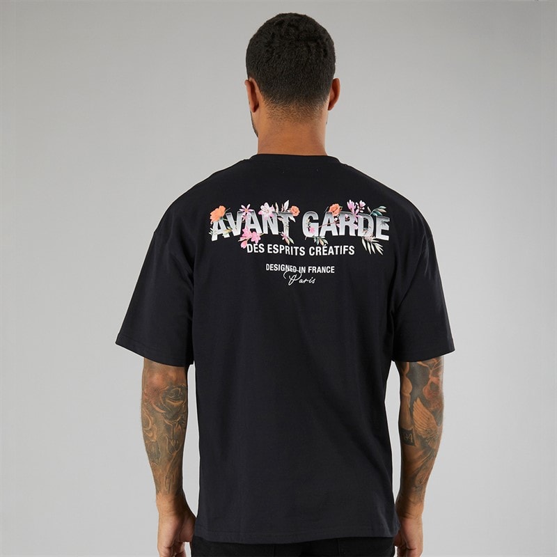 Avant Garde Herre Gradient T-shirts Sort - Billede 3