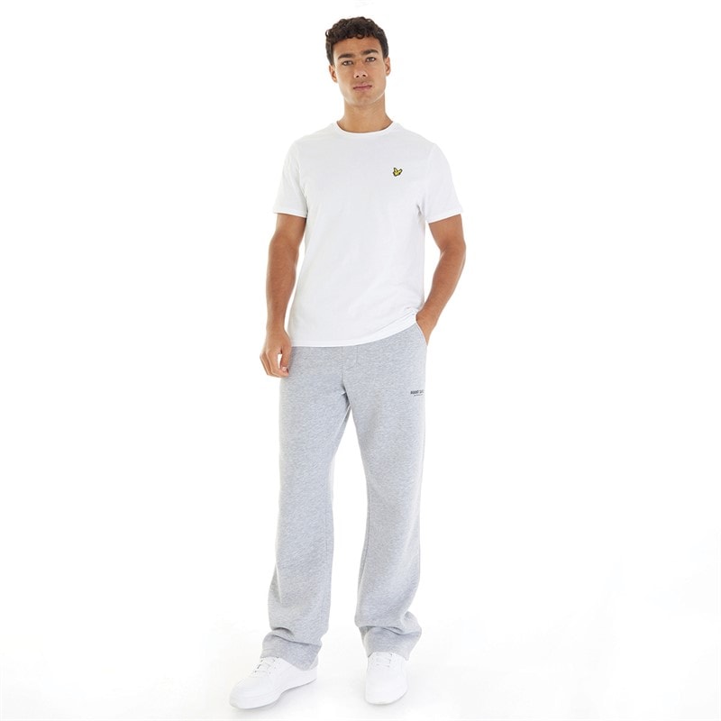 Avant Garde Herre Straight Leg Joggers Lys Grå Melange - Billede 3