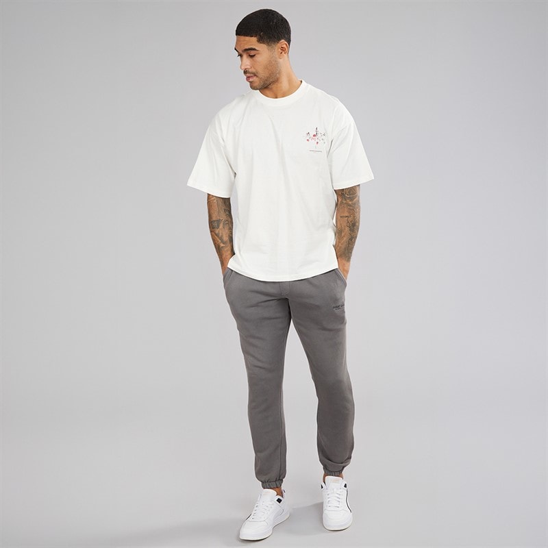 Avant Garde Herre Pigmentfarvede Joggingbukser Stål - Billede 4
