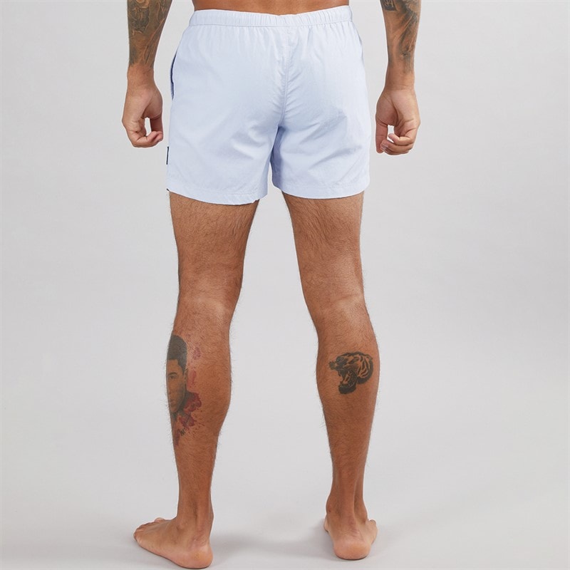 Avant Garde Herre Farris Krølle Badeshorts Sølv Blå - Billede 2