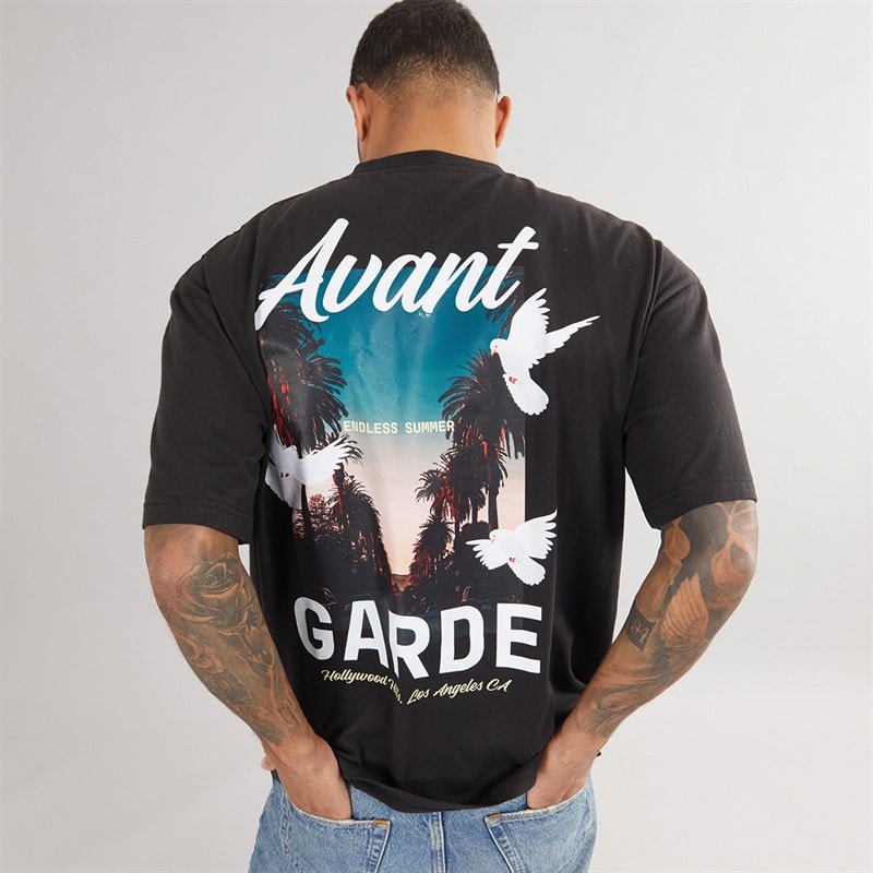 Avant Garde Herre Endless T-Shirt Sort - Billede 1