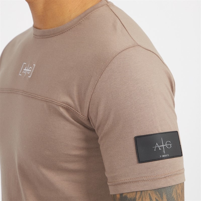 Avant Garde Herre Elation T-shirt og Shorts Sæt Mink - Billede 3