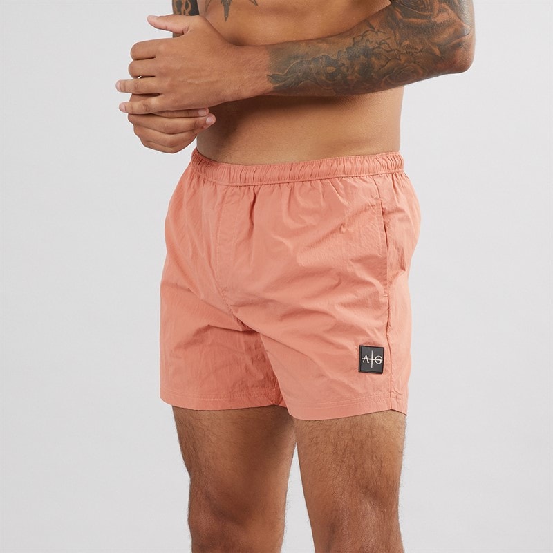 Avant Garde Herre Farris Crinkle Badebukser Brændt Orange - Billede 1