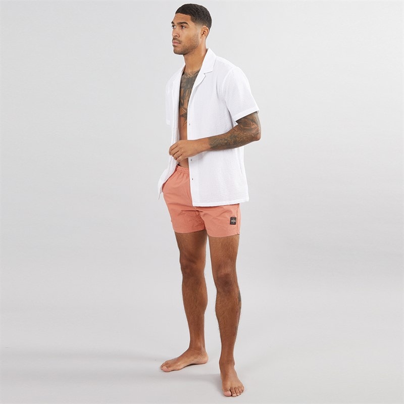Avant Garde Herre Farris Crinkle Badebukser Brændt Orange - Billede 4