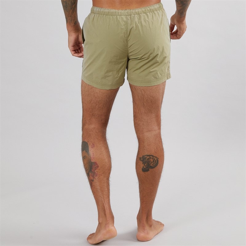 Avant Garde Herre Farris Krøllede Bade Shorts Grøn - Billede 2