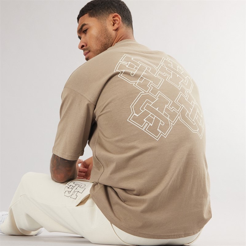 Avant Garde Herre Emblem T-shirt Mink - Billede 1