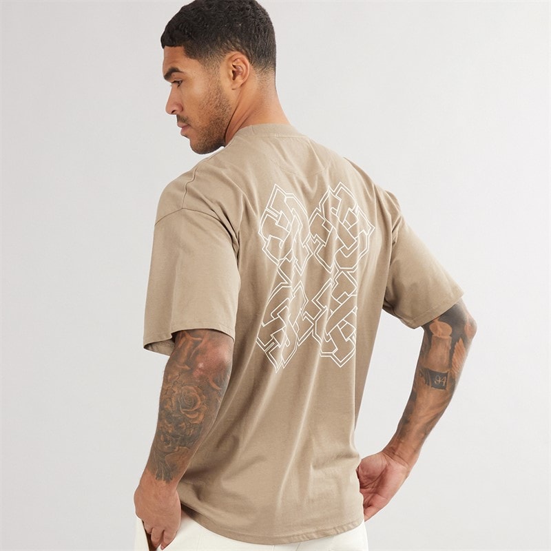 Avant Garde Herre Emblem T-shirt Mink - Billede 3
