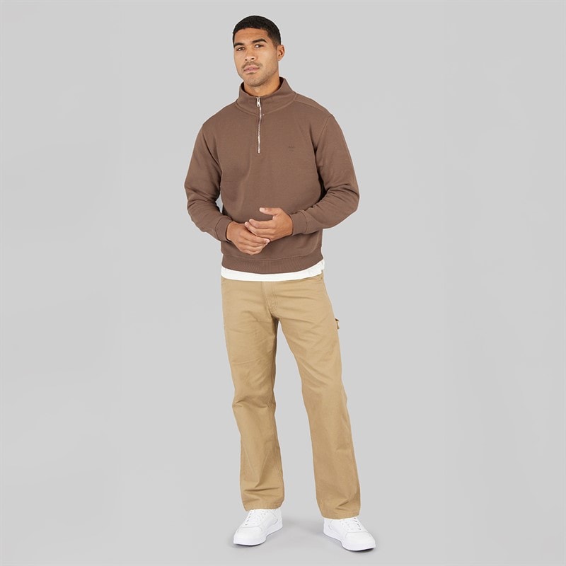 Avant Garde Herre Vespa 1/4 Lynlås Sweatshirt Mink - Billede 4