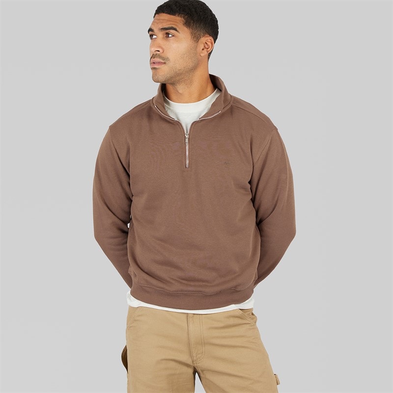 Avant Garde Herre Vespa 1/4 Lynlås Sweatshirt Mink - Billede 5