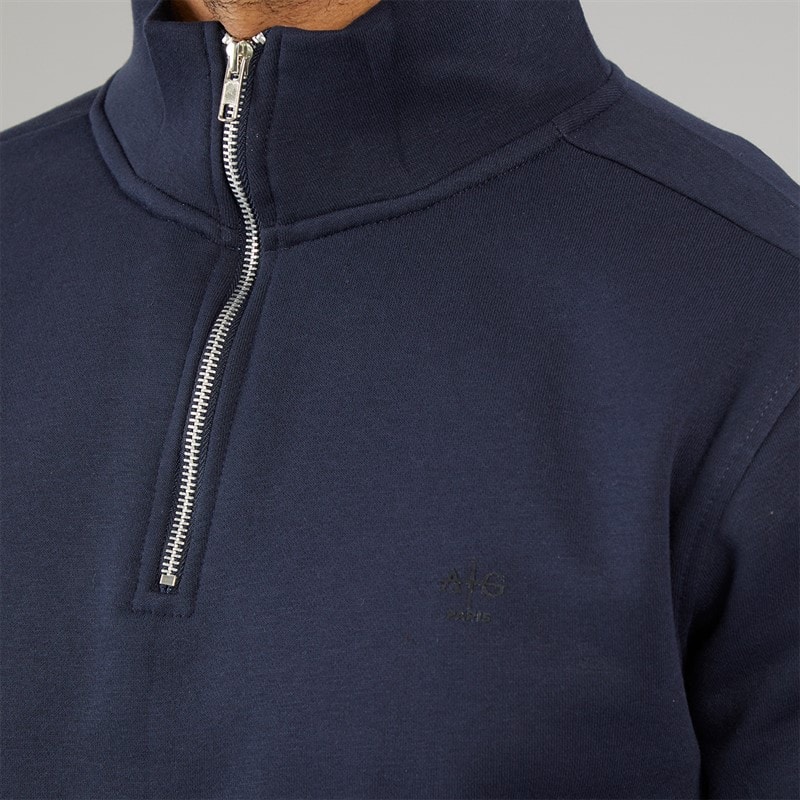Avant Garde Herre Vespa 1/4 Lynlås Sweatshirt Navy - Billede 3