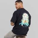 Avant Garde Herre Windows T-shirt Sort