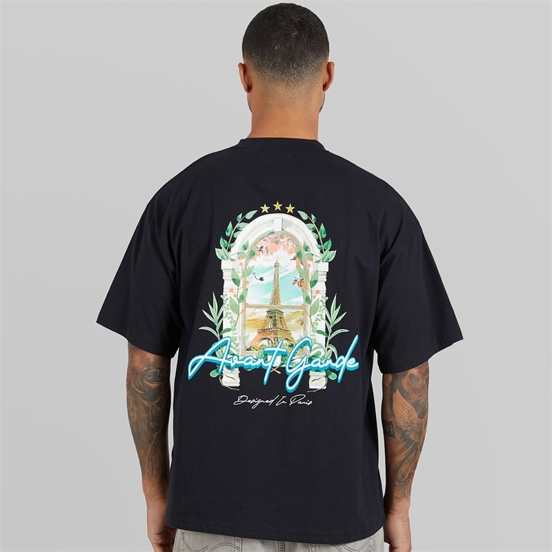 Avant Garde Herre Windows T-shirt Sort - Billede 3