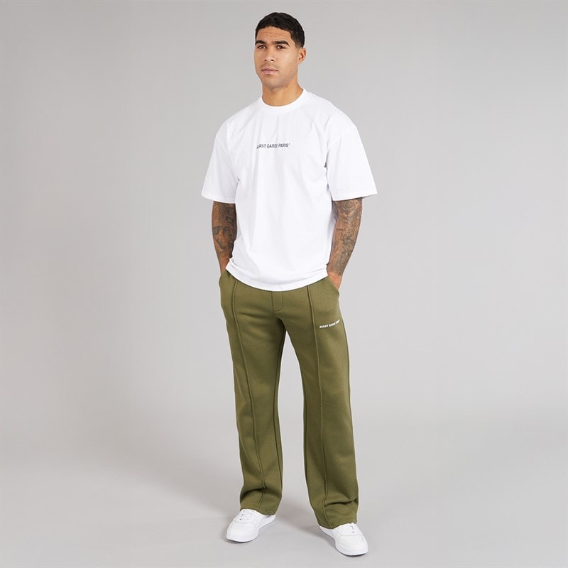Avant Garde Herre Lowell Åben Kant Joggingbukser Khaki - Billede 4