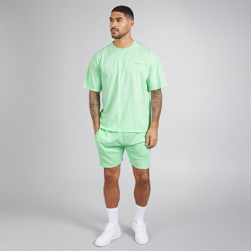 Avant Garde Herre Creatives T-shirt Og Shorts Sæt Spearmint - Billede 4