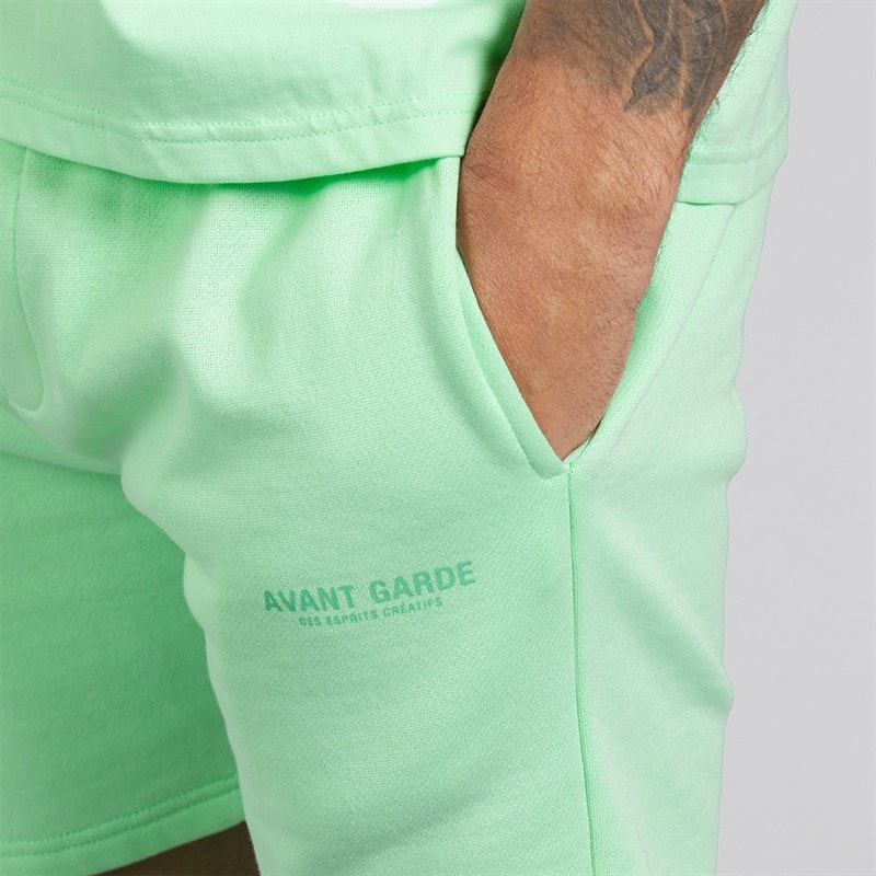 Avant Garde Herre Creatives T-shirt Og Shorts Sæt Spearmint - Billede 5