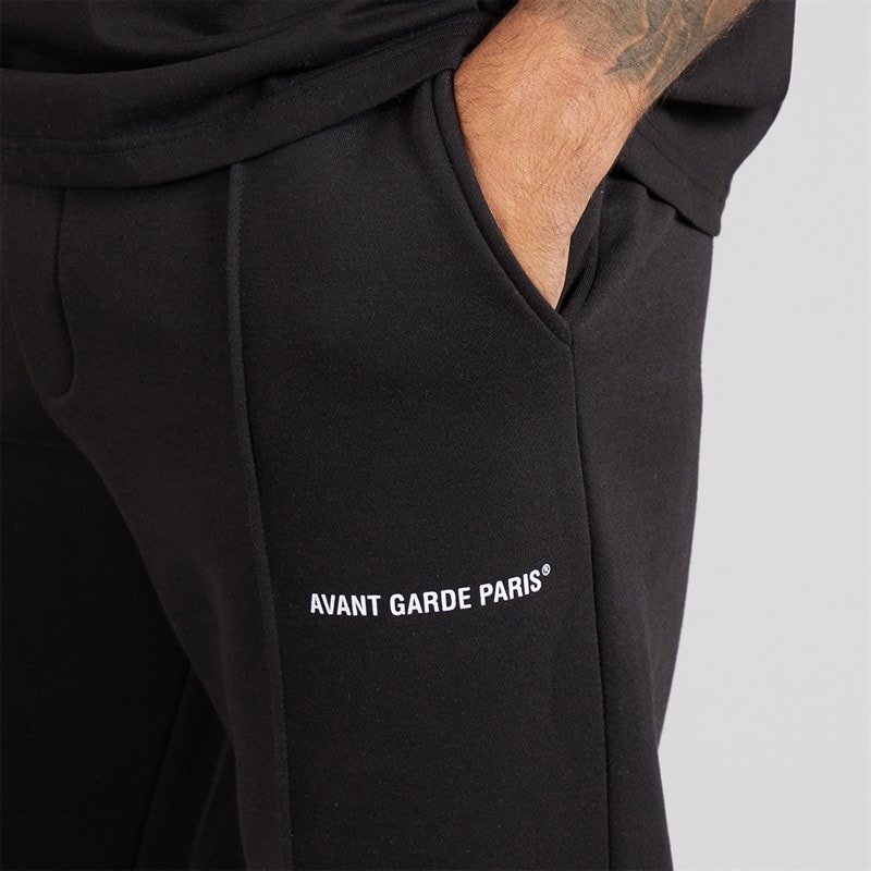 Avant Garde Herre Lowell Åben Kant Joggingbukser Sort - Billede 3