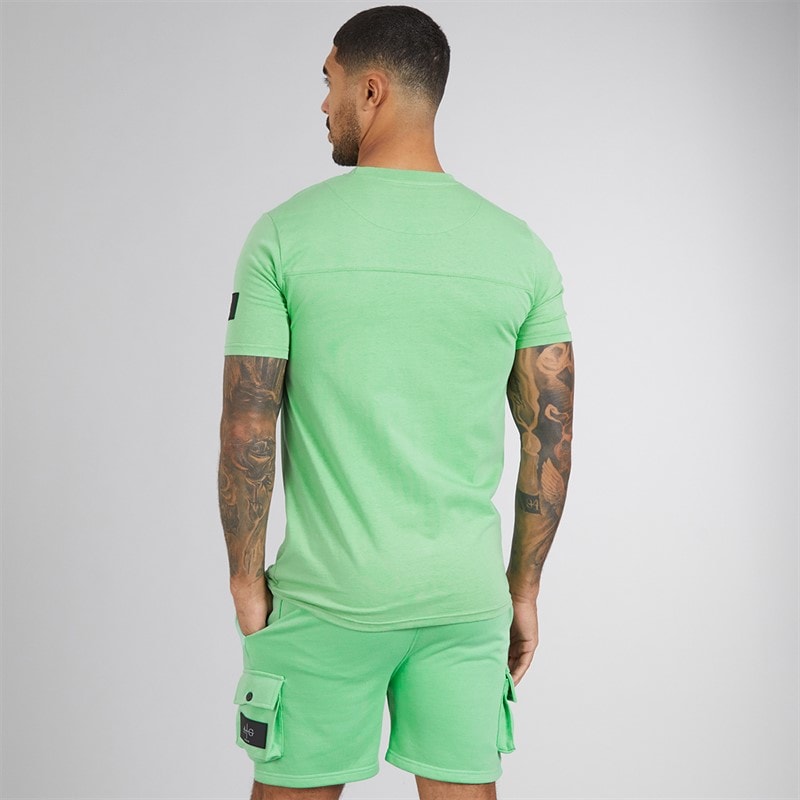 Avant Garde Herre Elation T-shirt og Shorts Sæt Neptune Green - Billede 2