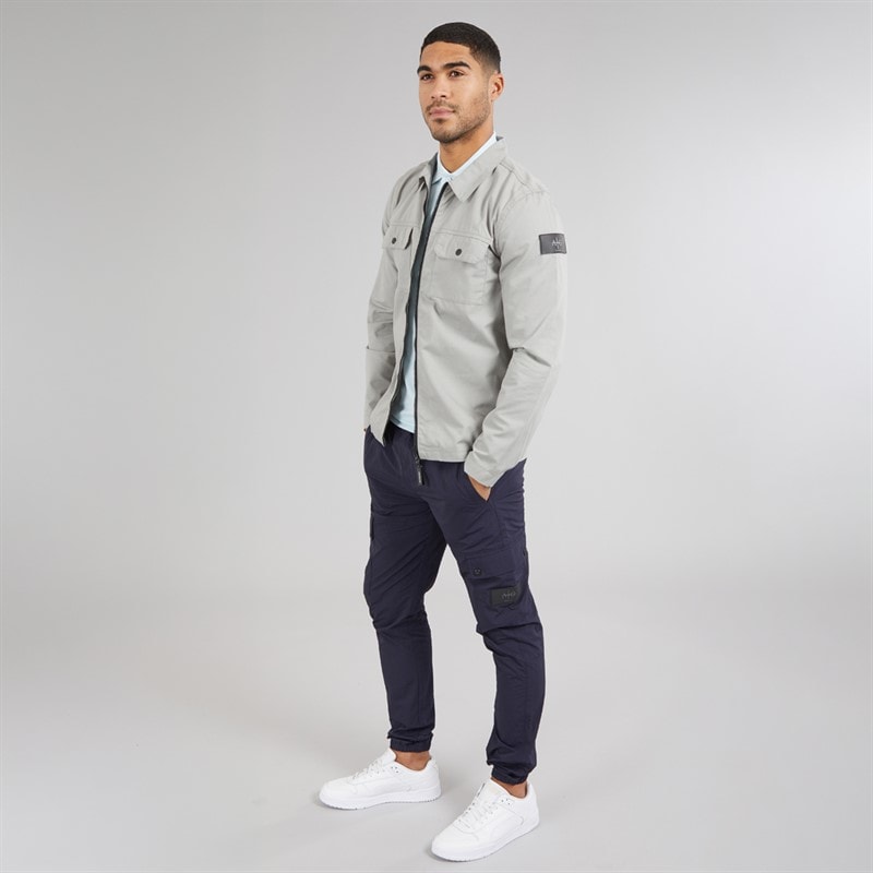 Avant Garde Herre Arden Overshirt Ice Grey - Billede 4