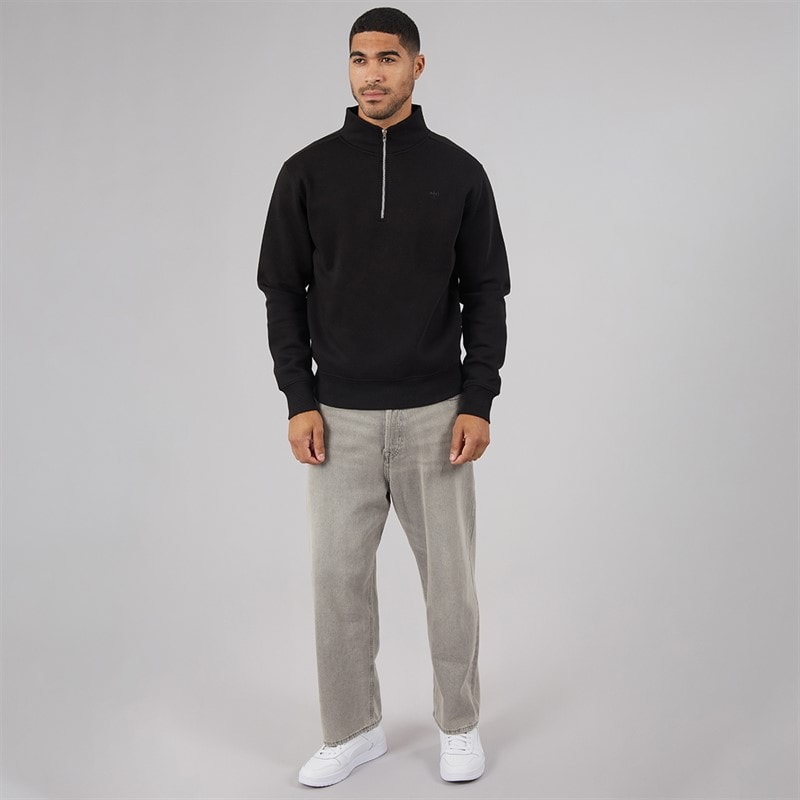 Avant Garde Herre Vespa 1/4 Zip Sweatshirt Sort - Billede 4