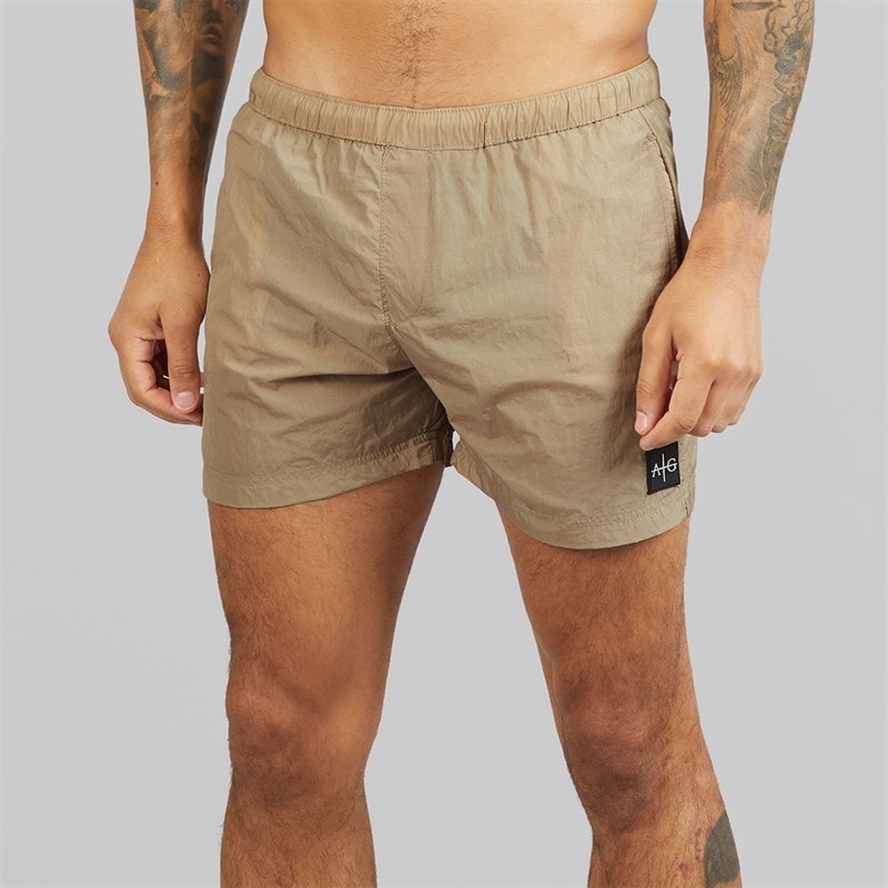 Avant Garde Herre Farris Crinkle Badebukser Beige