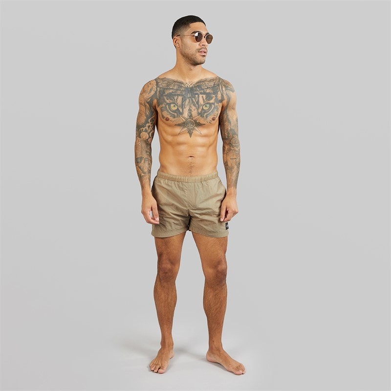 Avant Garde Herre Farris Crinkle Badebukser Beige - Billede 4