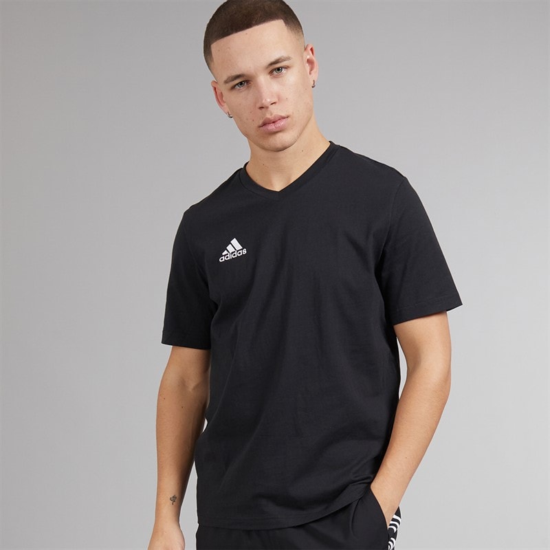 adidas Herre Entrada 22 T-shirts Sort - Billede 1