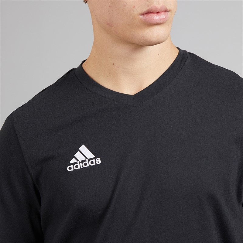 adidas Herre Entrada 22 T-shirts Sort - Billede 3